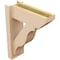Ekena Millwork 6-in W x 16-in D x 20-in H Funston Slat Rough Cedar Woodgrain TimberThane Outlooker, Primed Tan OUTUR060X16X20FST24RCPR - alternate 3